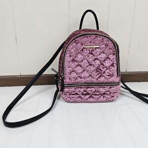Aldo Edroiana Velvet Convertible Backpack Purse